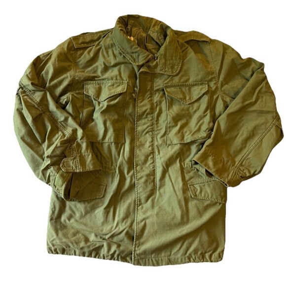 Other - Vintage 70s (1977) US Army Mens Medium Regular OG-107 M-65 Field Jacket